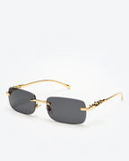 NOBLE - Sapphire Lenses, Gold Chrome Frame