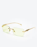 NOBLE - Lime Lenses, Gold Chrome Frame