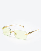 NOBLE - Sapphire Lenses, Gold Chrome Frame