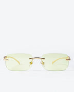 NOBLE - Lime Lenses, Gold Chrome Frame