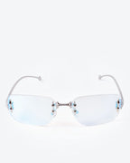 GRACE - Champagne Tint Lenses, Chrome Frame