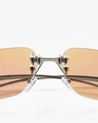 GRACE - Champagne Tint Lenses, Chrome Frame
