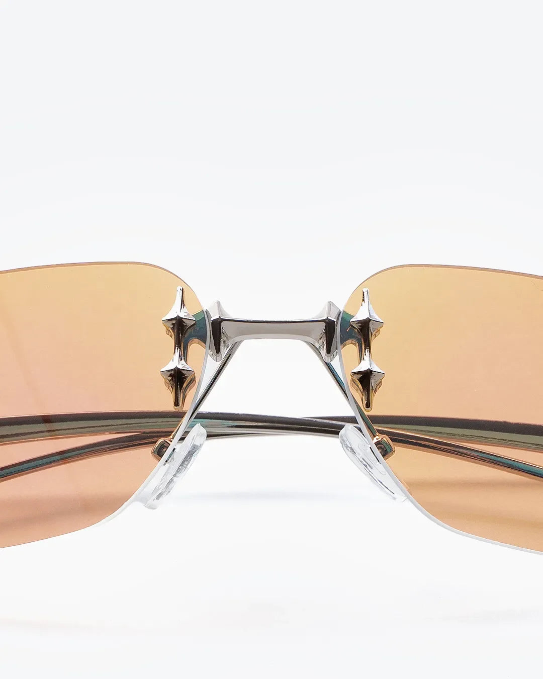 GRACE - Champagne Tint Lenses, Chrome Frame