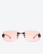 GRACE - Coral Lenses, Satin Black Frame