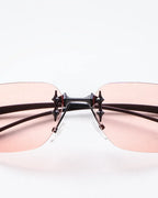 GRACE - Coral Lenses, Satin Black Frame