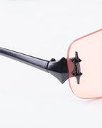 GRACE - Coral Lenses, Satin Black Frame