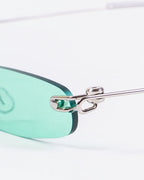 AERIS - Turquoise Lenses, Chrome Frame