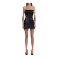 AMANDA UPRICHARD
Fae Strapless Satin Mini Dress Black Sz Medium
