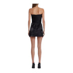 AMANDA UPRICHARD
Fae Strapless Satin Mini Dress Black Sz Medium