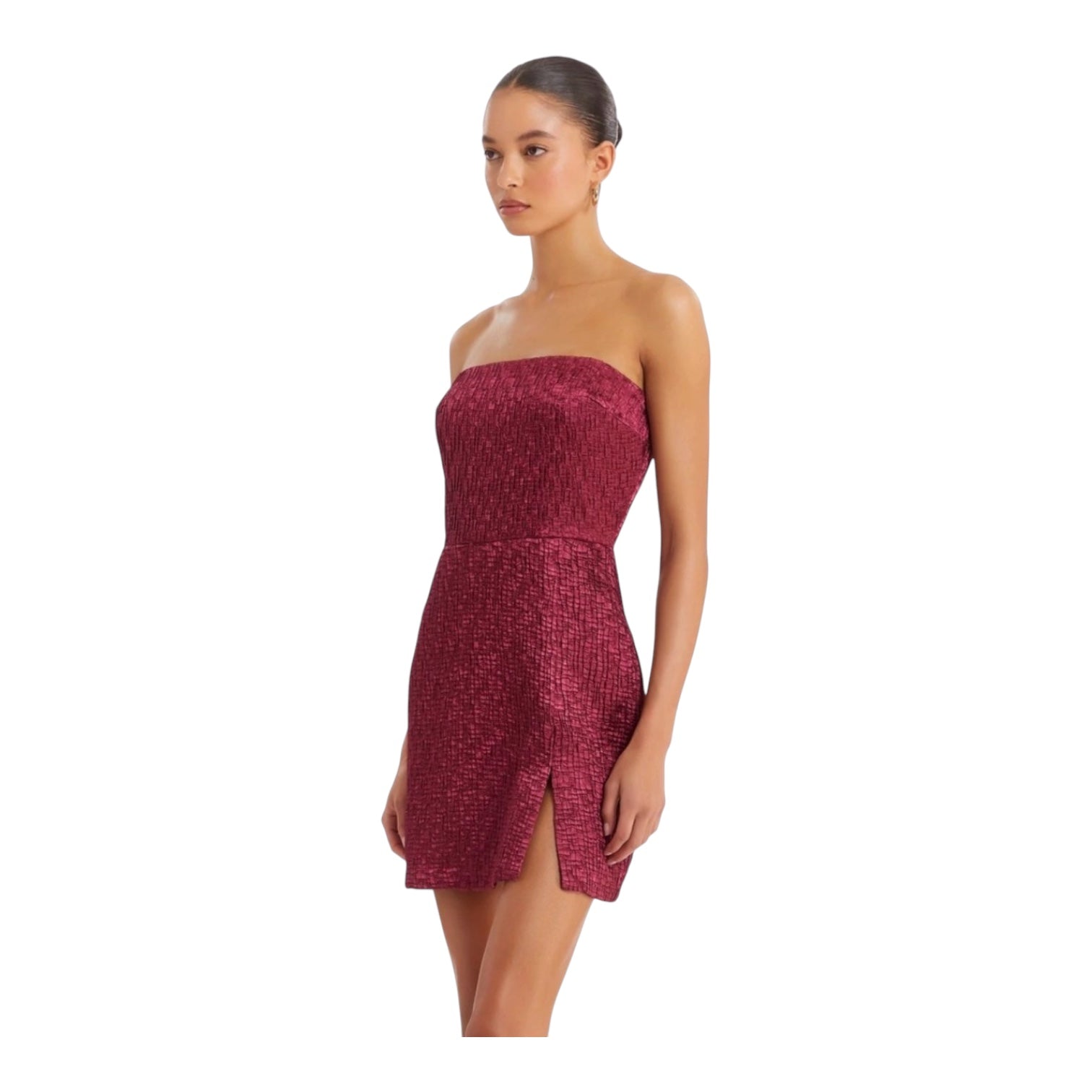 Amanda Uprichard Arely Dress in BURGUNDY size Small