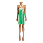Amanda Uprichard The Dianella Dress In Ivory/Green Sz Small