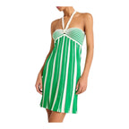 Amanda Uprichard The Dianella Dress In Ivory/Green Sz Small