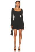 A.L.C.
Heidi Combo Fit & Flare Minidress in Black sz 4