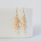 Pearl Chain Loop Earrings