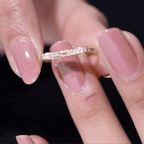 Natural Diamond Bow Promise Ring for Women