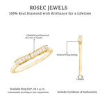 Natural Diamond Bow Promise Ring for Women