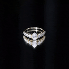 Perfect Pear Engagement Ring with Moissanite