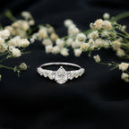 Perfect Pear Engagement Ring with Moissanite