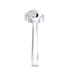 Lab Grown Diamond Toi Et Moi Promise Ring with Infinity Knot