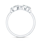 Lab Grown Diamond Toi Et Moi Promise Ring with Infinity Knot
