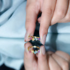 Natural Multi Gemstone Promise Ring for Women