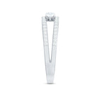 Certified Moissanite 3 Stone Anniversary Ring for Women
