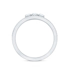 Certified Moissanite 3 Stone Anniversary Ring for Women