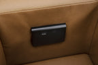 Rally Pro Caramel 6-Piece Power Reclining Sectional with Console and Immersive Sound System