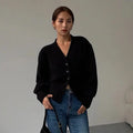 Women's V-Neck Long Sleeve Sweater