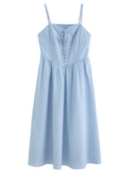 2-Piece Knit Cardigan & Strap Dress Set Spring Slim-Fit