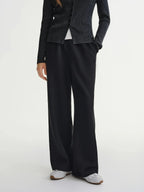 Plus Size Relaxed Wide-Leg Elastic Pants