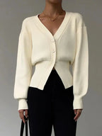 Women's V-Neck Long Sleeve Sweater