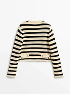 Short Button-Down Autumn Sweater