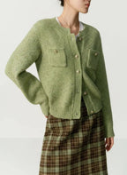 Chic Winter Knitted Cardigan Sweater Jacket for Women