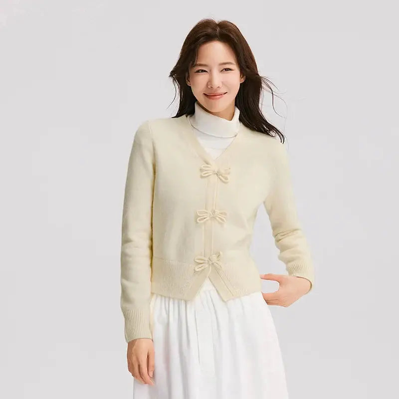 Women's Gentle Bowknot Cardigan