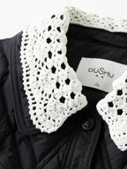 Chic & Cozy Plus Size Cream Quilted Puffer