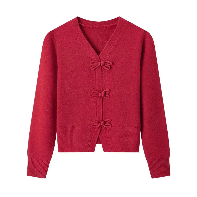 Women's Gentle Bowknot Cardigan