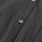 3-Piece Gray Plaid Cotton Lounge Set Loose Summer Outfit