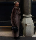 Women's Faux Fur Lapel Coat
