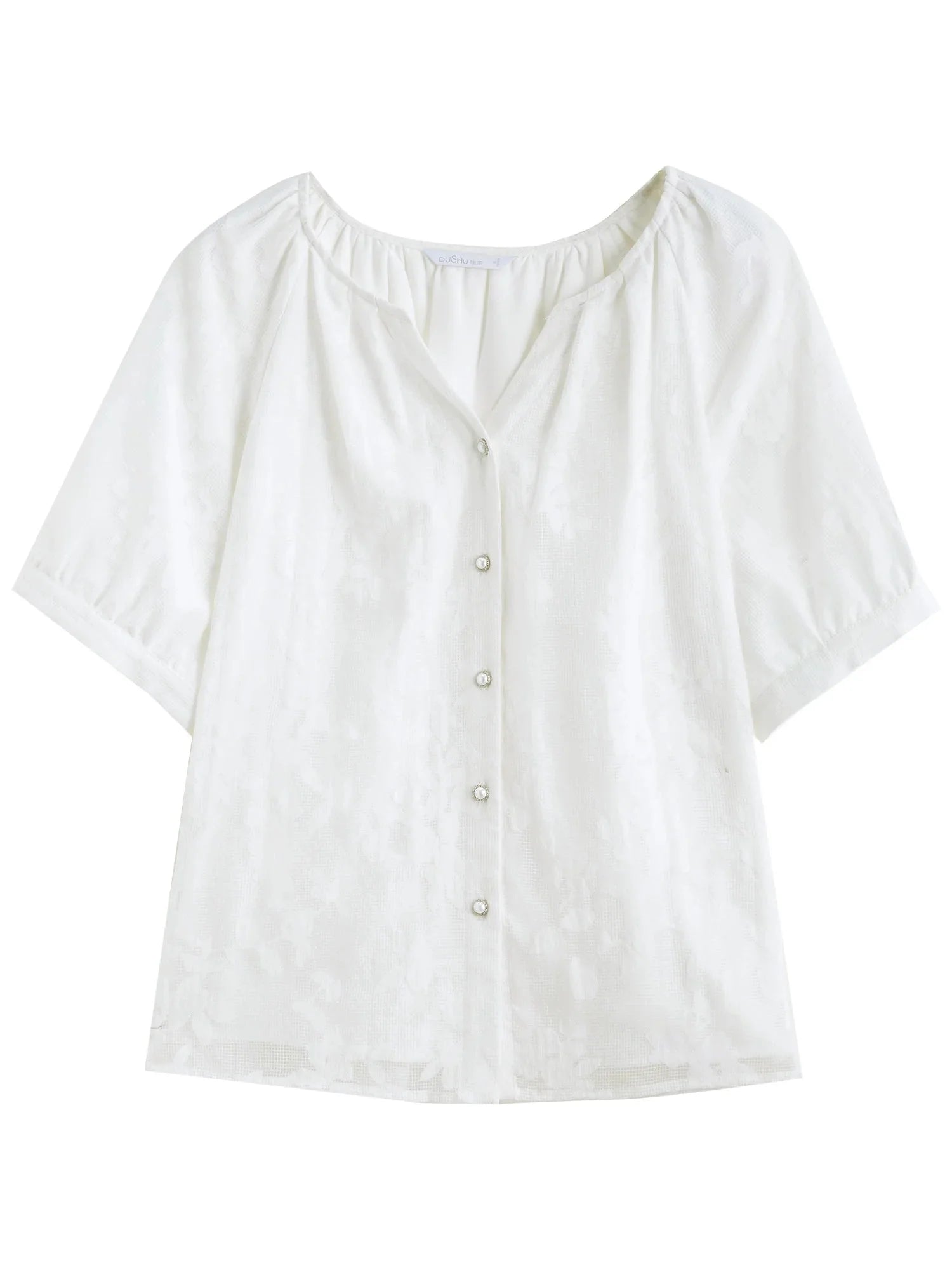 Raglan Sleeve Summer Shirt Minimalist Cotton Top