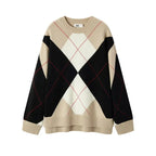 Women's Diamond Color Block Sweater