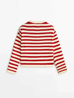 Slim-Fit Striped Cardigan for Spring