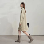 Turtleneck Knit Winter Dress for Women