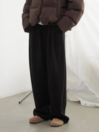 Women’s High Waisted Wide Leg Winter Pants Plush & Thick