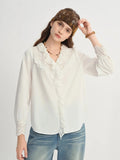 Elegant V-Neck White Shirt