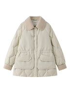 Women’s Waist-Defining Down Casual Winter Jacket