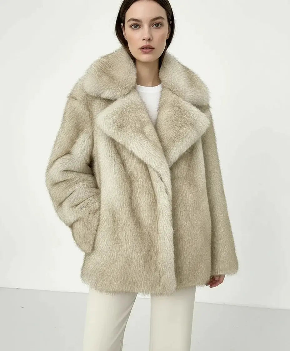 Fluffy Faux Fur Winter Coat