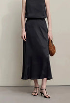 Elegant Chinese Jacquard Long Skirt