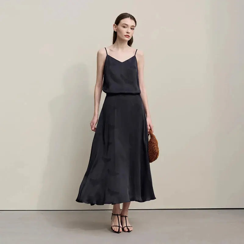 Elegant Chinese Jacquard Long Skirt