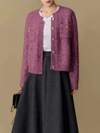 Chic Winter Knitted Cardigan Sweater Jacket for Women